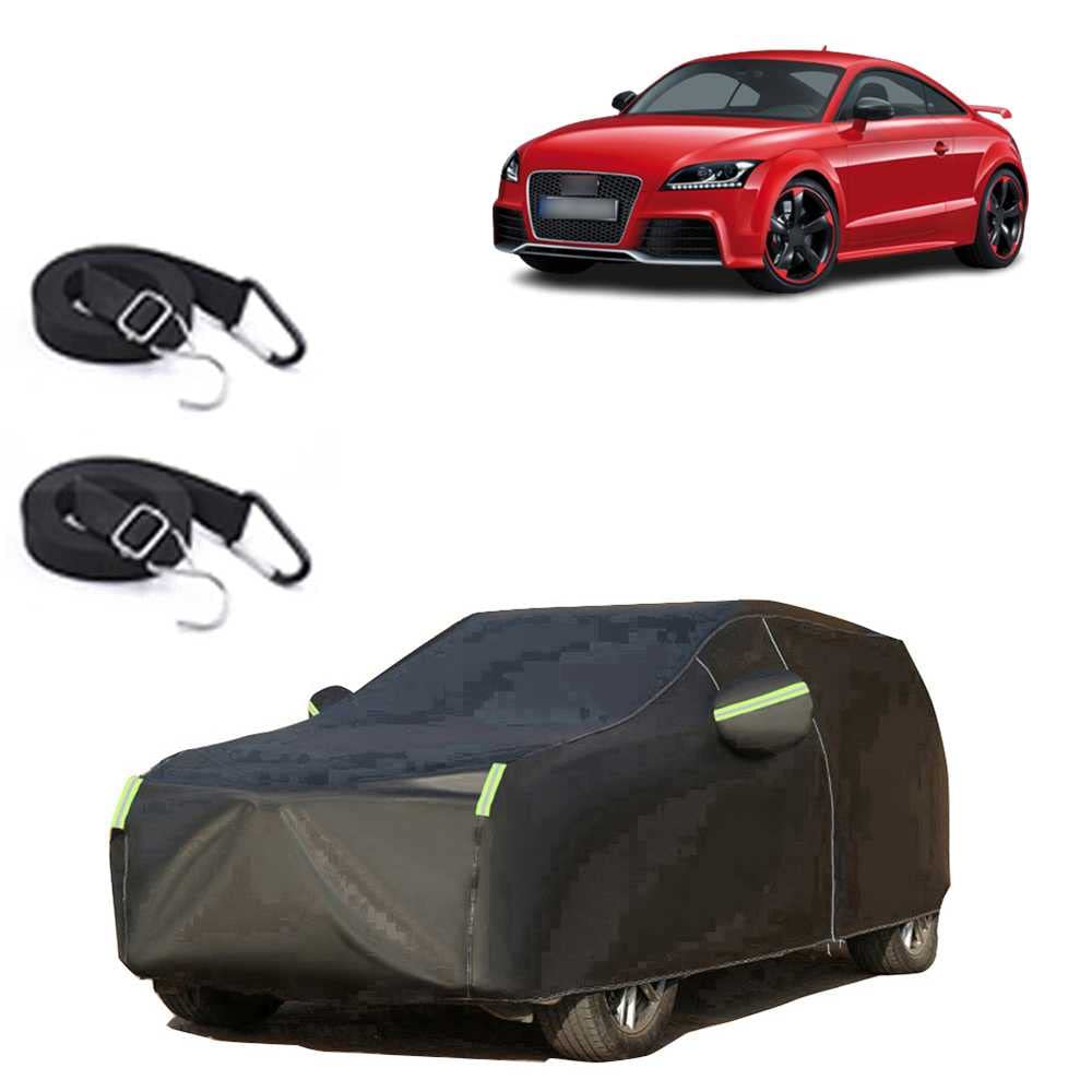 カーカバー 車カバーボディカバー アウディTT RS プラスクーペ 2013年2月 専用カバー 全天候型保護カーカバー 防水防輻射紫外線 黄砂対策  蛍光反射ストリップ付き自動車カバー 保護カバー【防風ロープ付き】四季対応